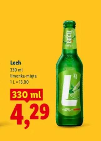 Piwo Lech limonka-mięta