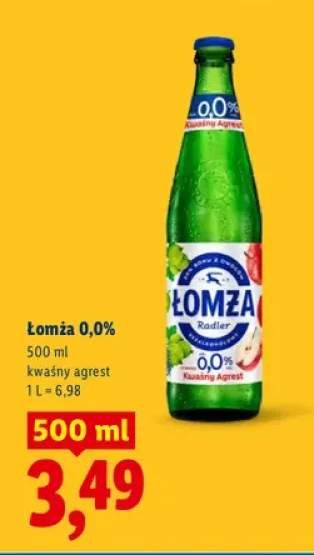 Piwo bezalkoholowe Łomża Radler kwaśny agrest