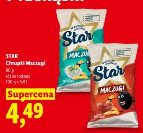 Chrupki Star Maczugi Fromage +1 wariant