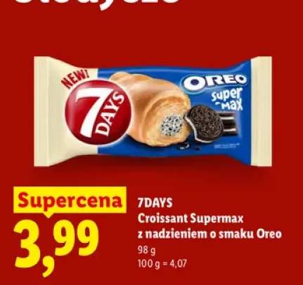 Croissant Supermax z nadzieniem o smaku Oreo 7DAYS +1 wariant