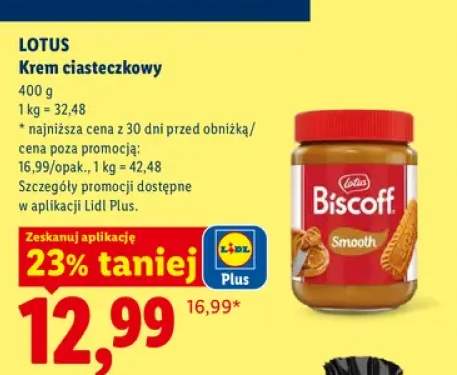 Krem ciasteczkowy Lotus Biscoff