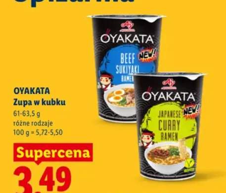 Zupa w kubku Oyakata Beef Sukiyaki Ramen +1 wariant