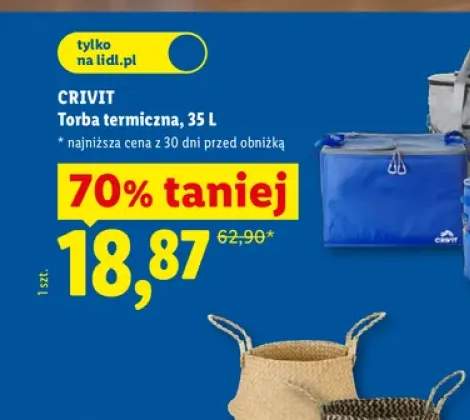Torba termiczna 35 l CRIVIT