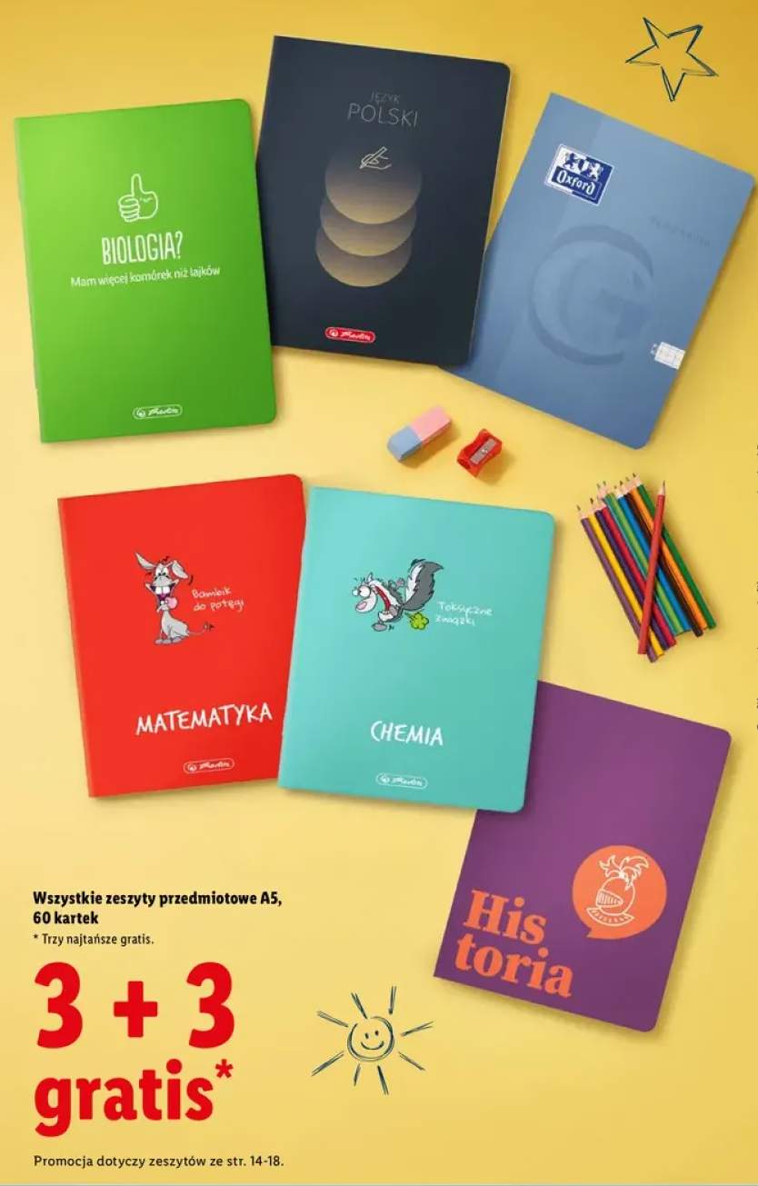 Zeszyty przedmiotowe A5 60 kartek +5 wariantów