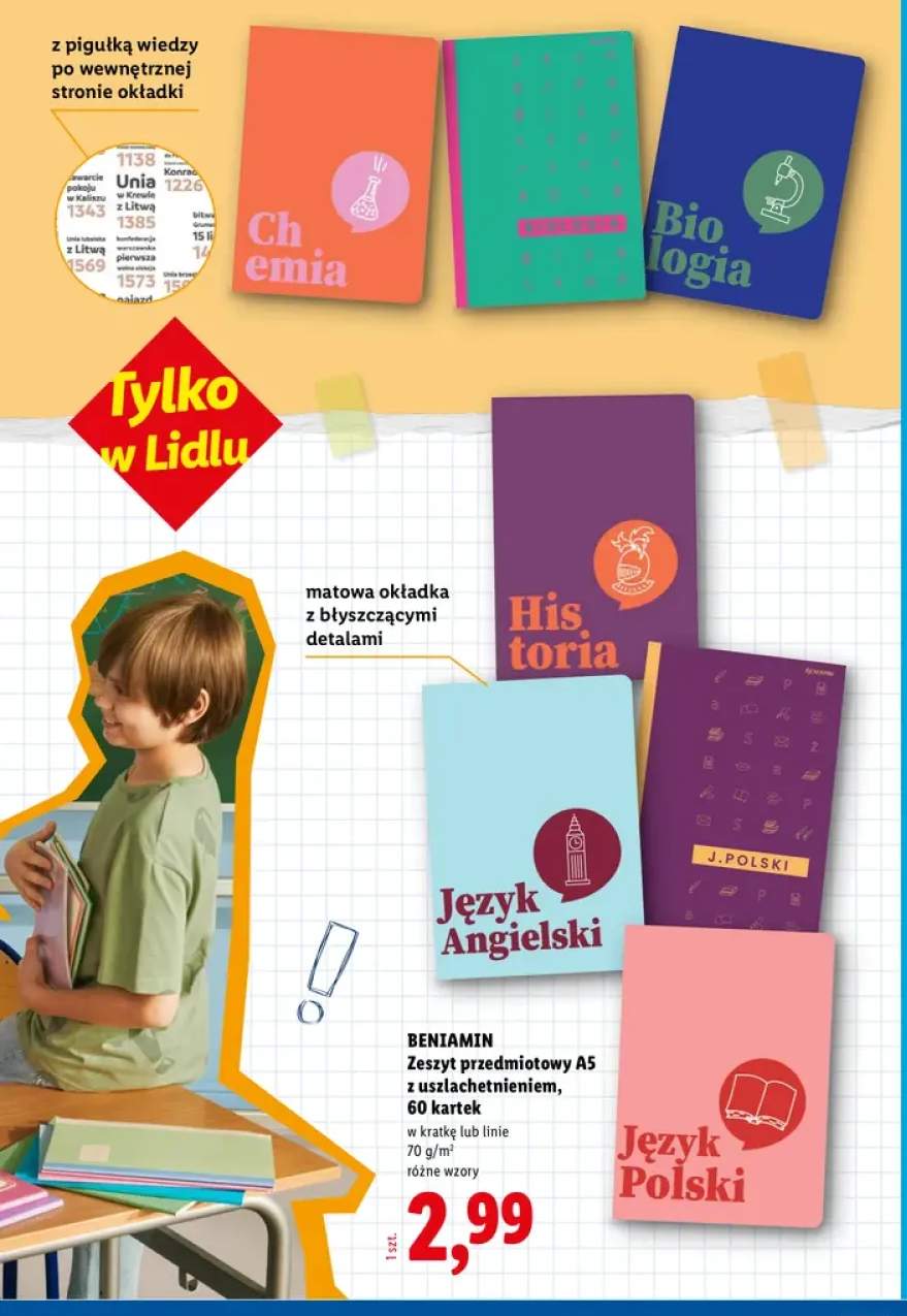 Zeszyt przedmiotowy A5 Chemia Beniamin 60 kartek +4 warianty