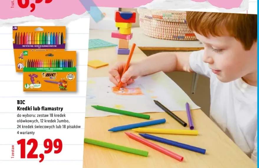 Zestaw 18 kredek ołówkowych BIC Kids +3 warianty