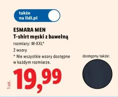 T-shirt męski z bawełną Esmara Men