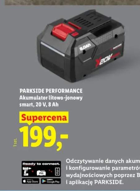 Akumulator litowo-jonowy smart Parkside Performance