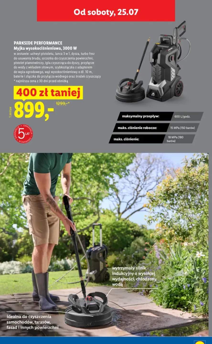 Myjka wysokociśnieniowa Parkside Performance 3000W