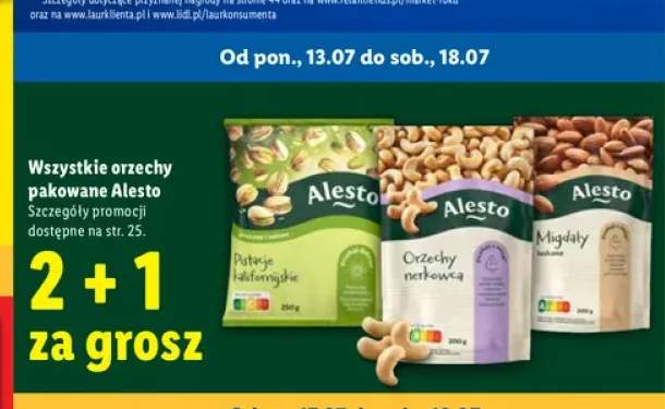 Orzechy pakowane Alesto +3 warianty