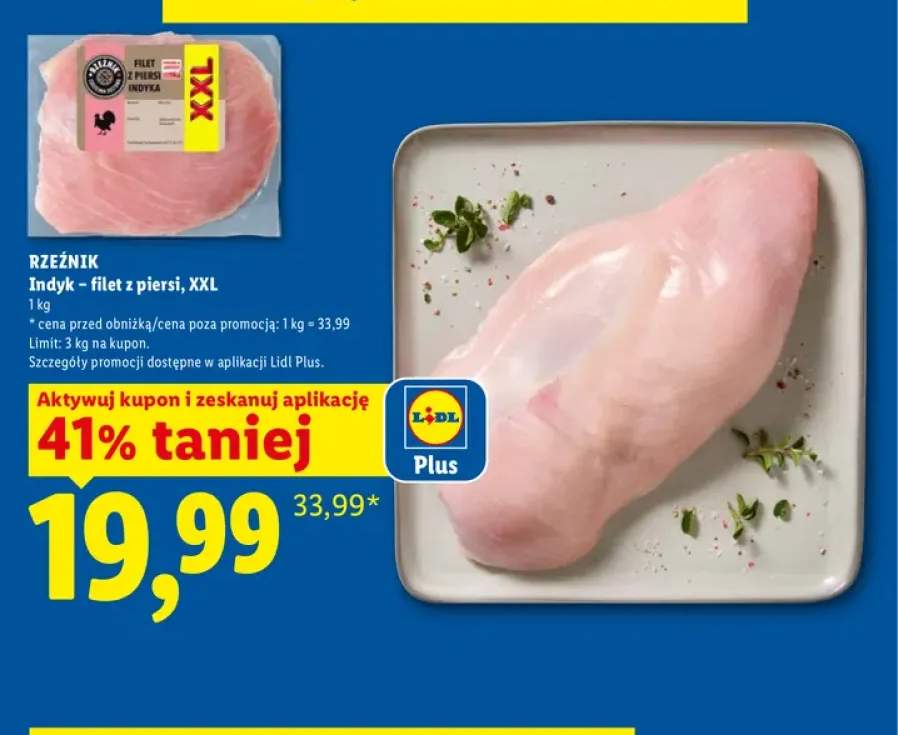 Filet z piersi indyka XXL Rzeźnik