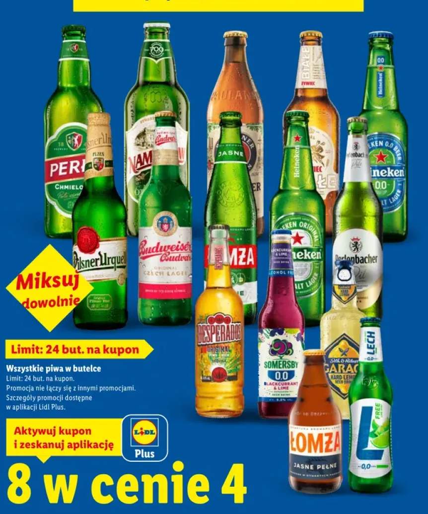 Piwa w butelce +12 wariantów