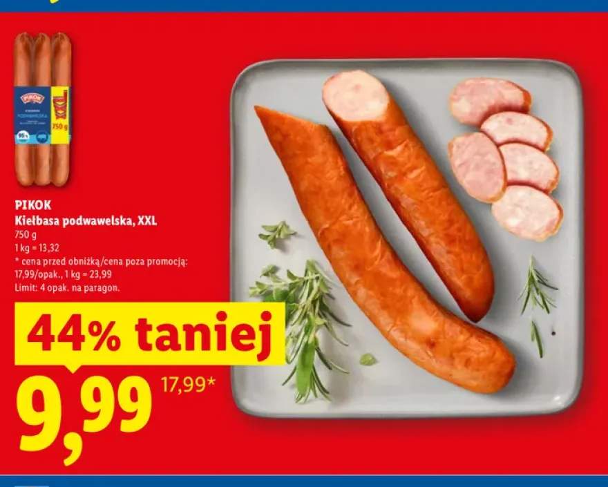 Kiełbasa podwawelska Pikok XXL