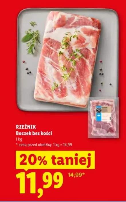 Boczek bez kości Rzeźnik