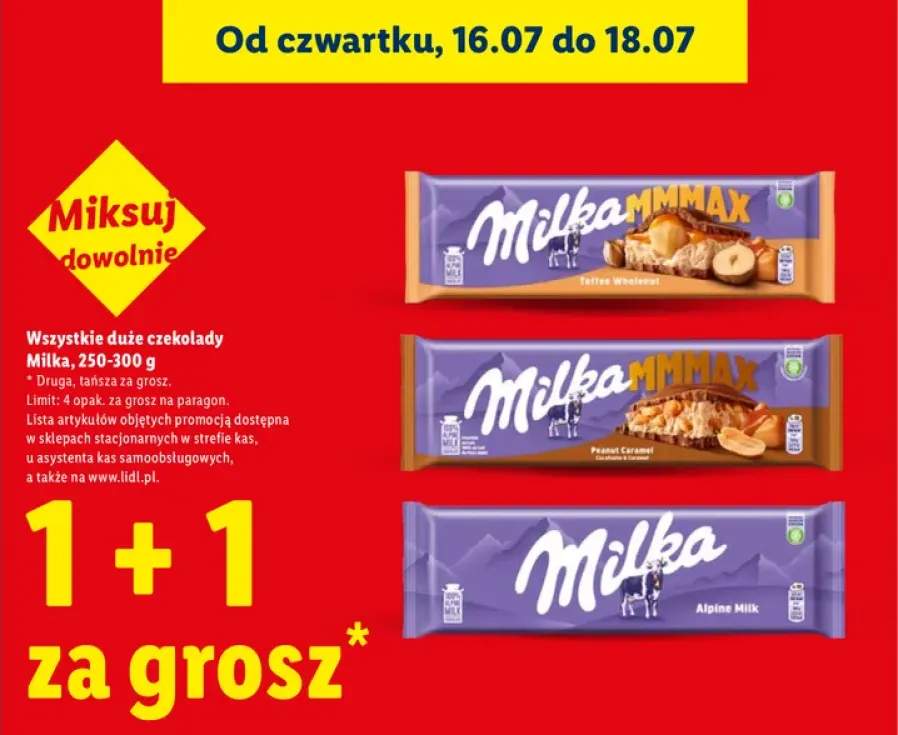 Czekolada Milka MMMAX Toffee Wholenut +1 wariant