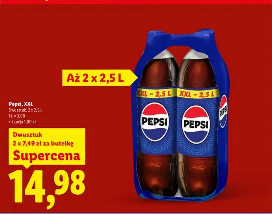Napój gazowany Pepsi XXL 2-pak