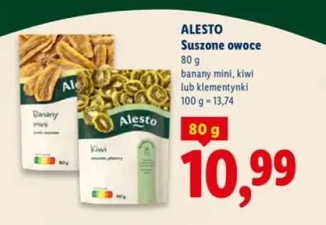 Suszone owoce kiwi Alesto +2 warianty