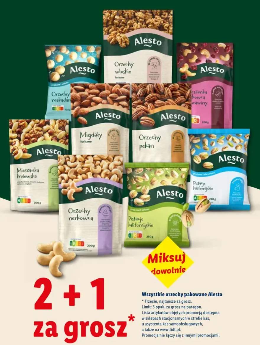 Orzechy pakowane Alesto +8 wariantów