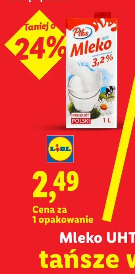 Mleko UHT 3,2% Pilos