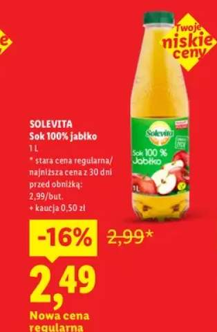Sok 100% jabłko Solevita