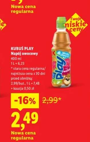 Napój owocowy Kubuś Play
