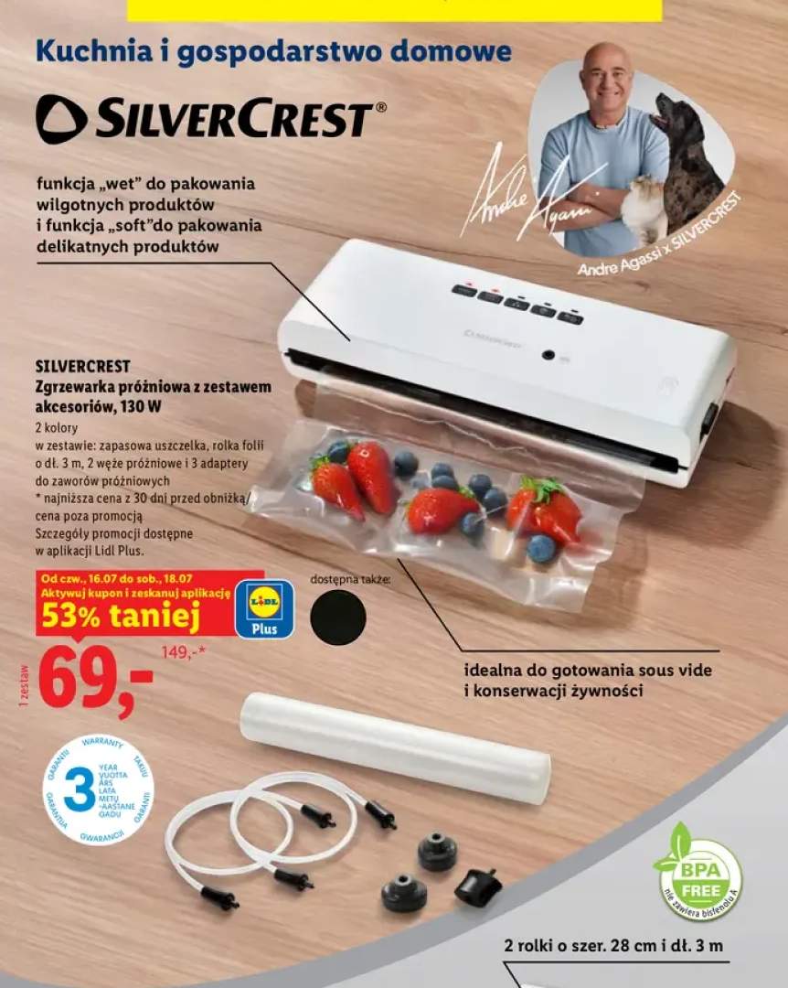 Zgrzewarka próżniowa z zestawem akcesoriów Silvercrest
