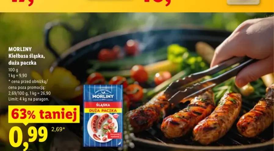 Kiełbasa śląska Morliny duża paczka