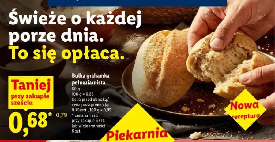 Bułka grahamka pełnoziarnista Piekarnia Lidla