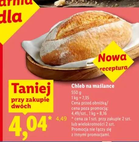 Chleb na maślance Piekarnia Lidla