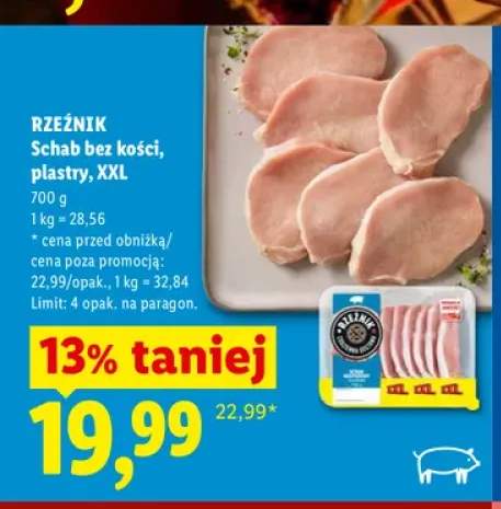Schab bez kości w plastrach XXL Rzeźnik
