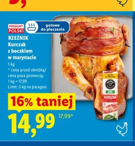 Kurczak z boczkiem w marynacie Rzeźnik gotowy do pieczenia