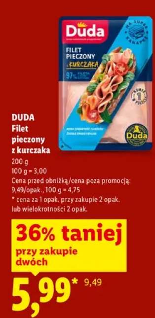 Filet pieczony z kurczaka Duda