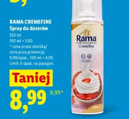 Spray do deserów Rama Cremefine