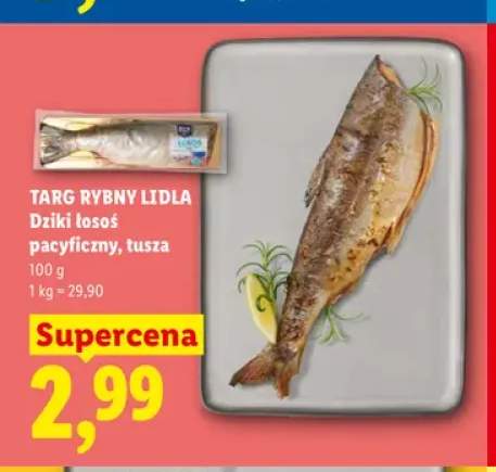Dziki łosoś pacyficzny tusza Targ Rybny Lidla