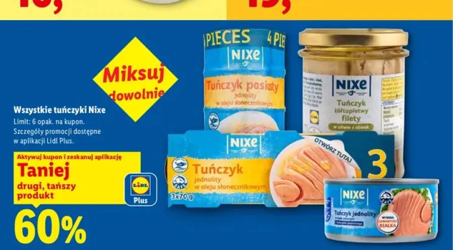 Tuńczyki Nixe +3 warianty