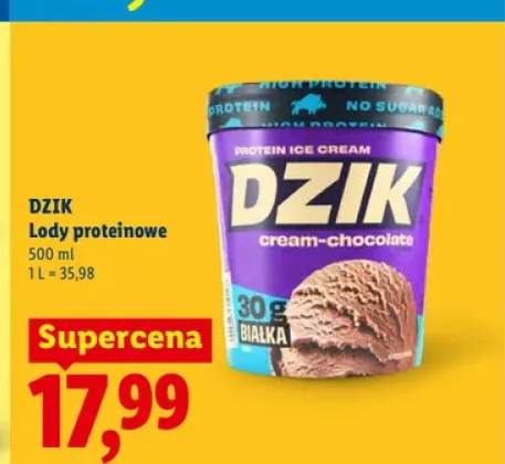Lody proteinowe Dzik cream-chocolate