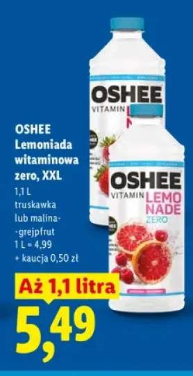 Lemoniada witaminowa zero Oshee truskawka