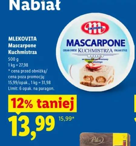Ser mascarpone Kuchmistrza Mlekovita
