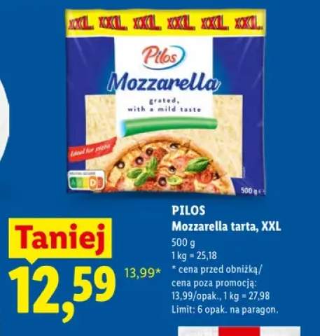 Ser mozzarella tarta Pilos XXL