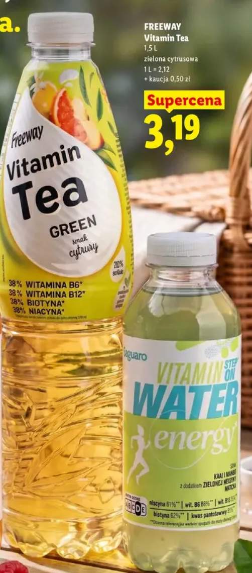 Napój herbaciany Freeway Vitamin Tea zielona cytrusowa