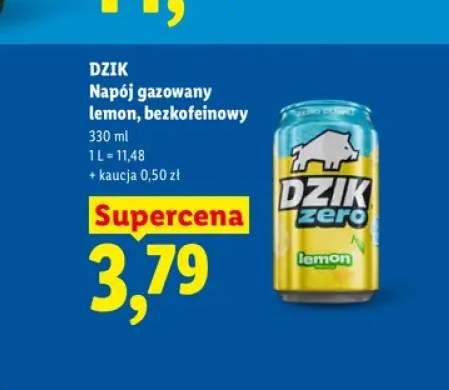 Napój gazowany Dzik Lemon bezkofeinowy