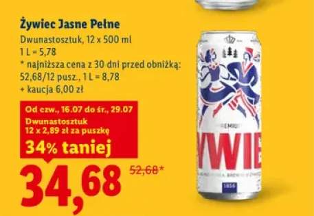 Piwo Żywiec Jasne Pełne 12-pak