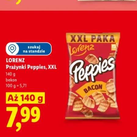 Prażynki Lorenz Peppies XXL bekon
