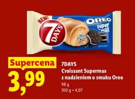 Croissant 7DAYS Supermax z nadzieniem o smaku Oreo