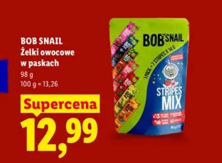 Żelki owocowe w paskach Bob Snail
