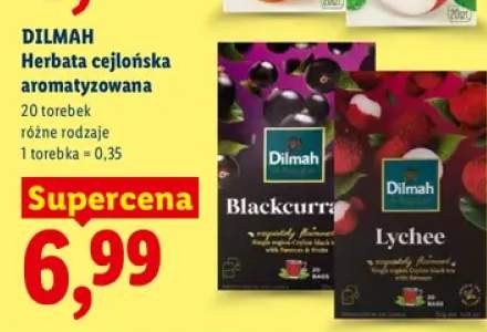Herbata cejlońska aromatyzowana Dilmah Blackcurrant +1 wariant