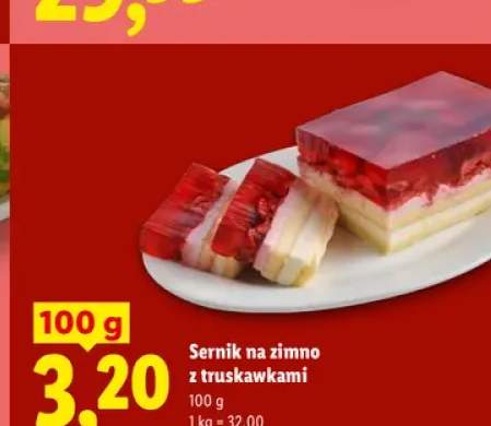 Sernik na zimno z truskawkami