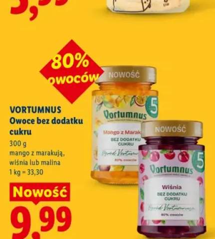 Owoce bez dodatku cukru Vortumnus mango z marakują +2 warianty