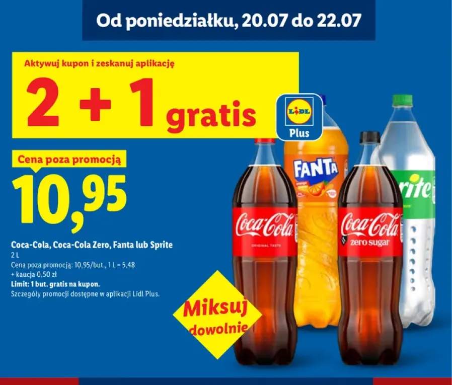 Napój gazowany Coca-Cola +2 warianty