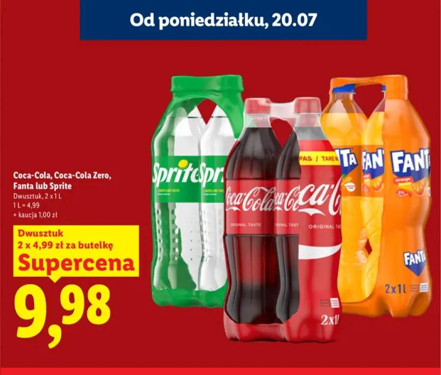 Napój gazowany Coca-Cola 2-pak +3 warianty